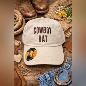 🤠 “Cowboy Hat” Embroidered Baseball Cap 🌵